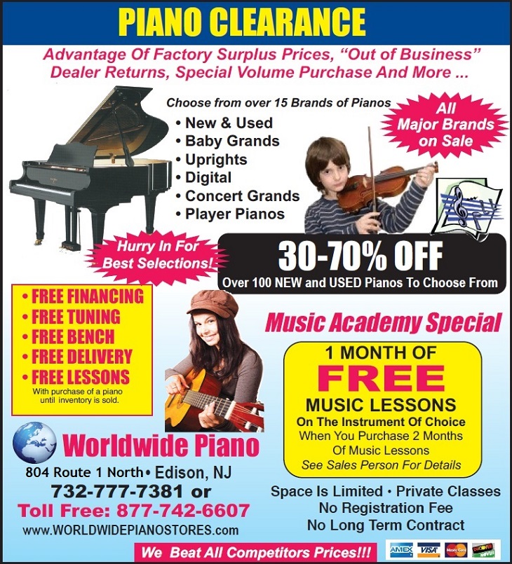 WorldWide Piano, 新澤西世廣鋼琴