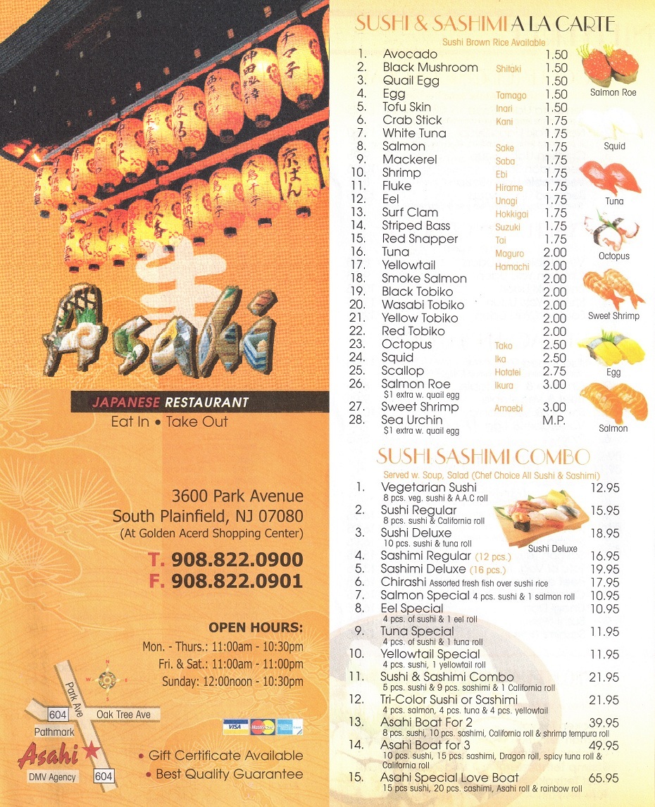 Asahi Sushi NJ