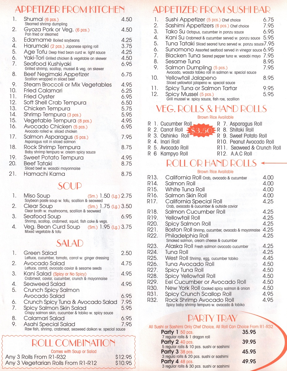 Asahi Sushi NJ