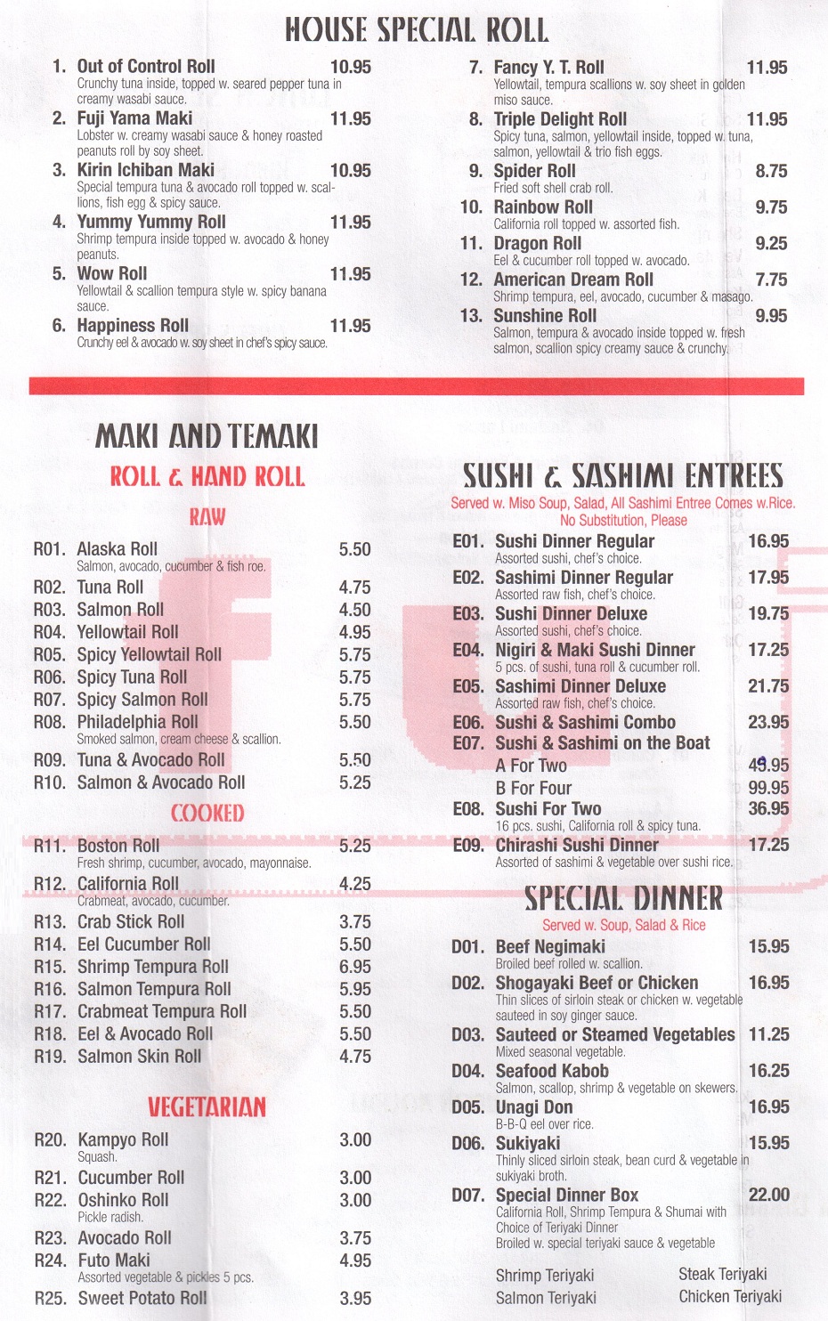 FUJI HIBACHI STEAK HOUSE & SUSHI BAR in Dayton NJ